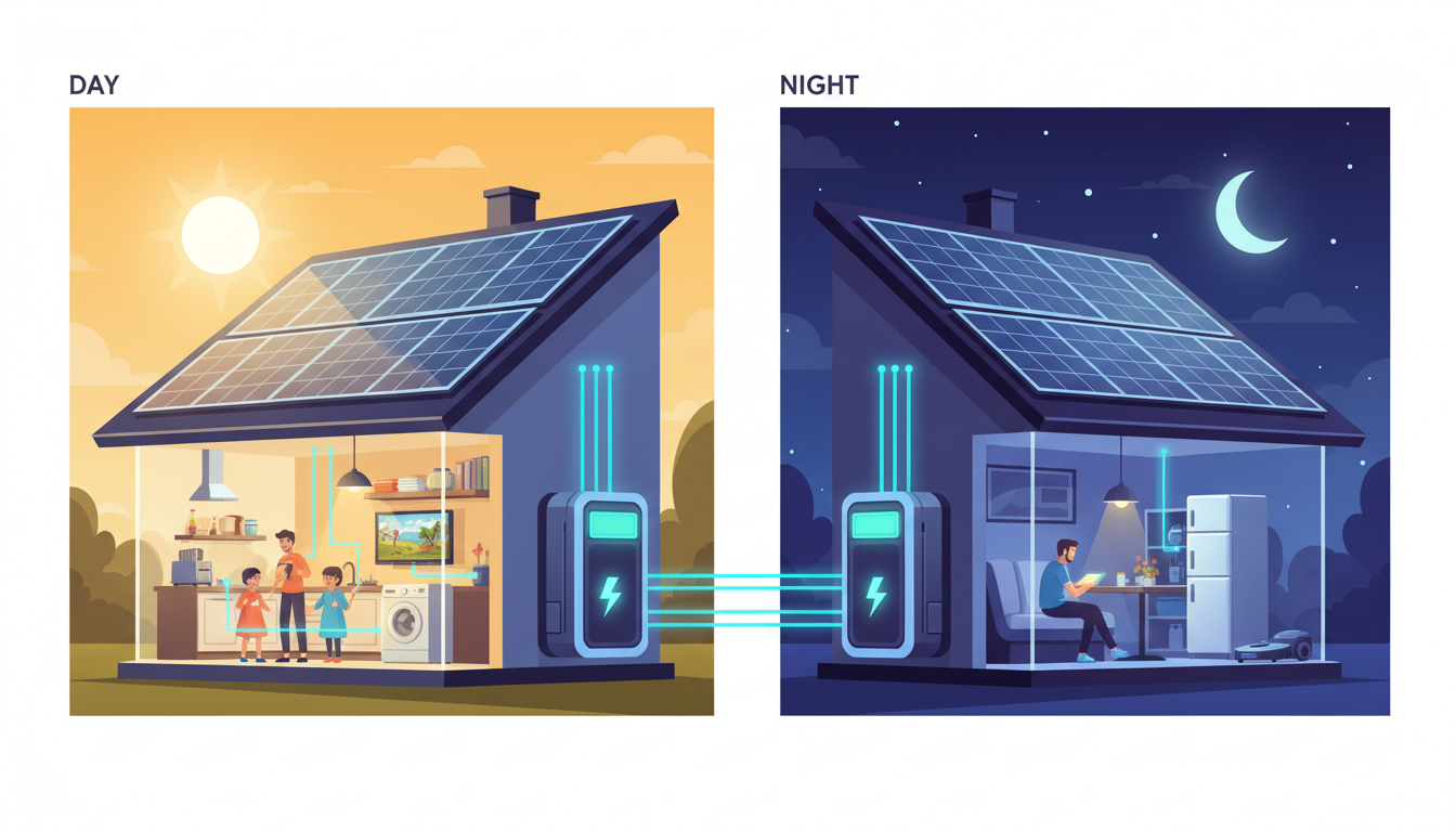 24시간 태양광 활용