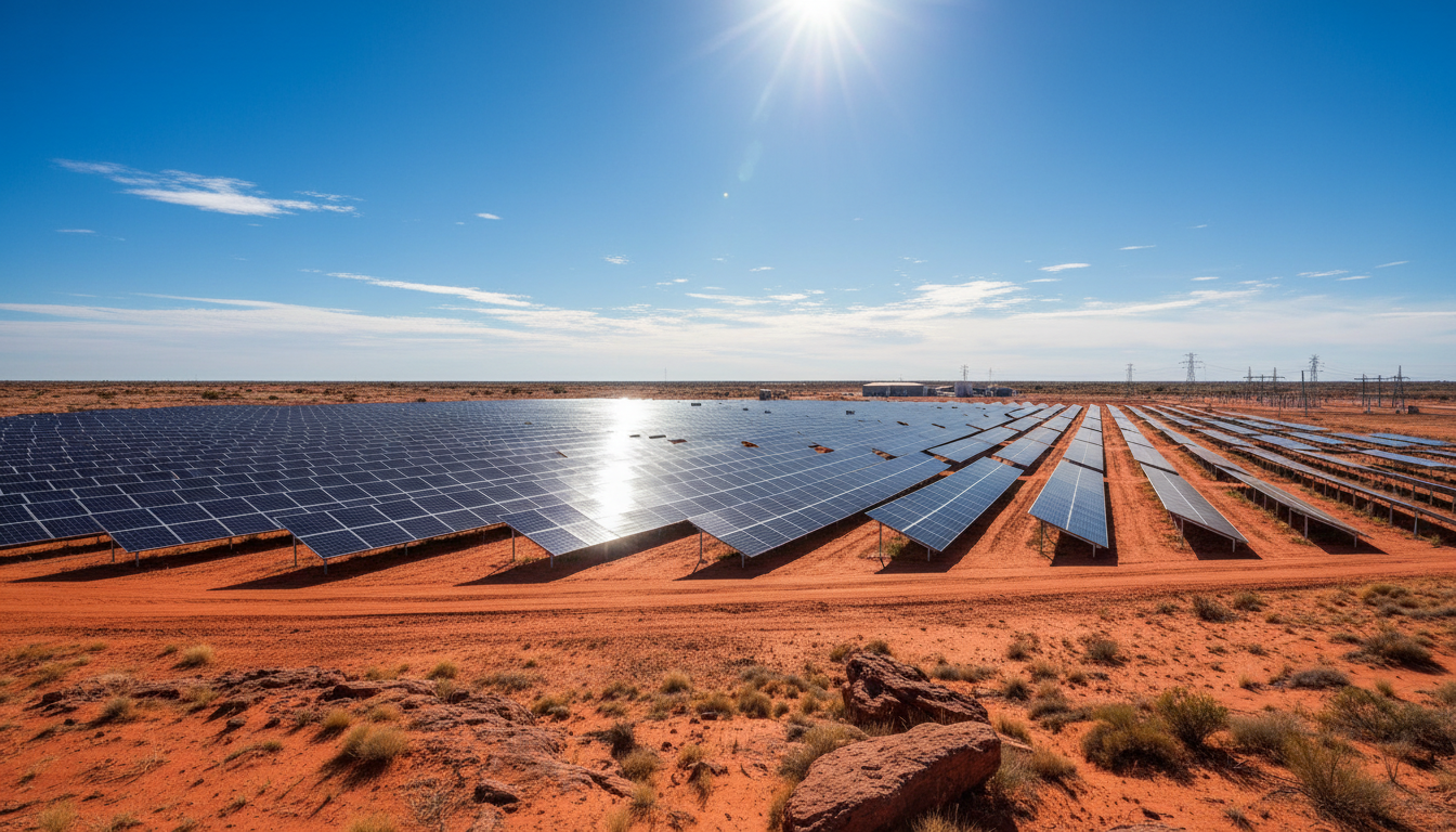 호주 사막 태양광 발전소